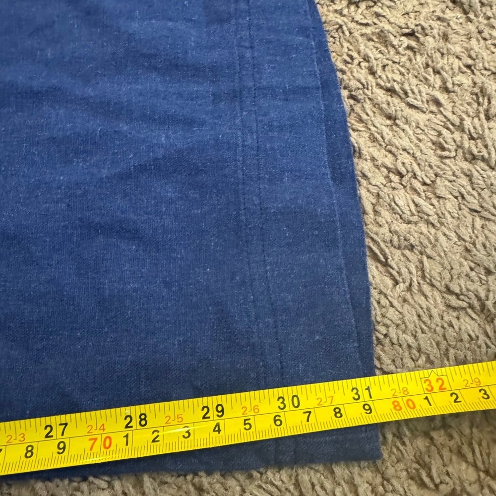 2 FOR $20 Ashley Free Style Blue Linen Blend Pull On Pants MidRise 16 x 31 L NEW - Picture 8 of 8